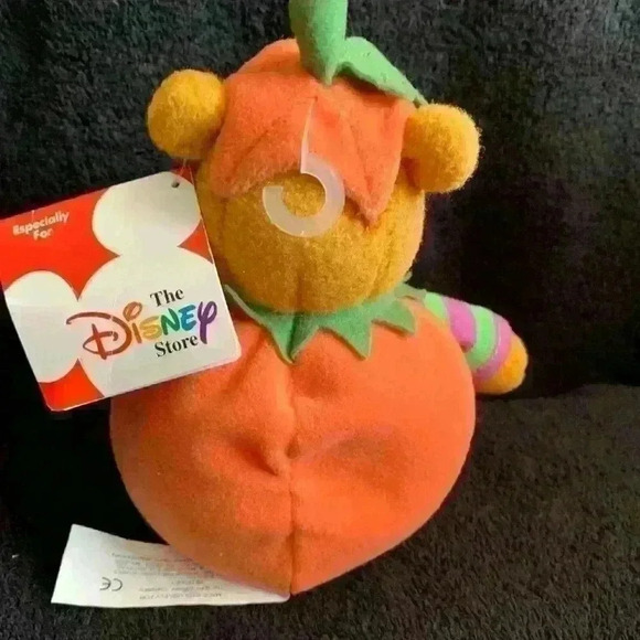 Vintage 2000 Disney NWT Halloween Pumpkin Pooh, 5” in, - Picture 4 of 6